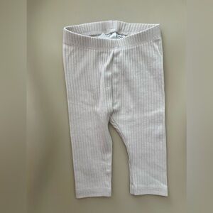 H&M Beige Ribbed Leggings- 3M